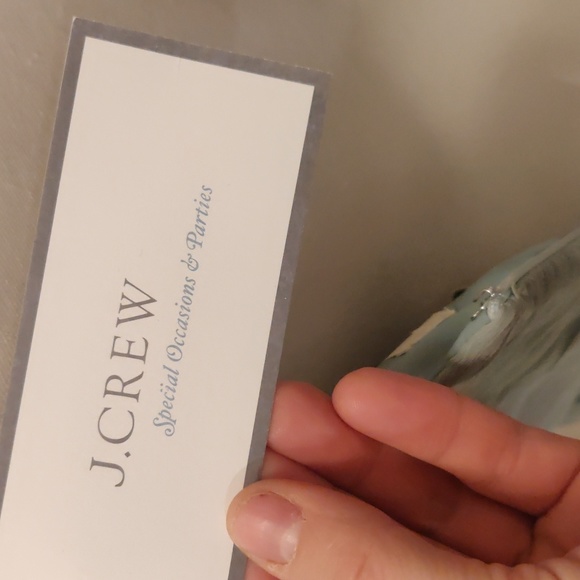 J. Crew Dusty Shale Heidi Dress Silk Chiffon Bridesmaid Homecoming sz 6 NEW - Picture 16 of 16